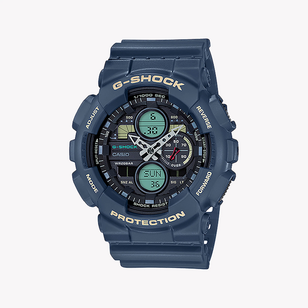 Casio G-Shock Ga-140-2adr Bold Blue - Rugged Sporty Men's Watch With 200m Water Resistance And Digital Precision by i-watch