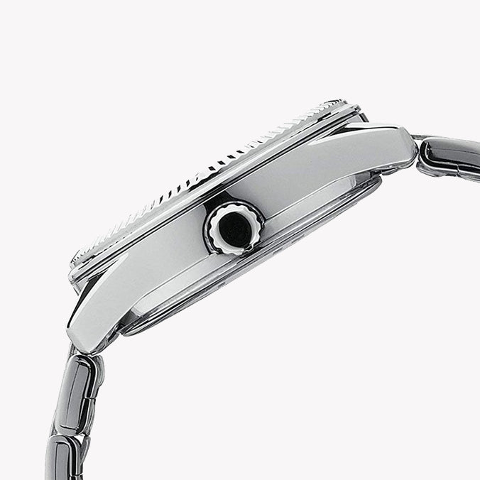 LTP-1302D-1A1VDF ELEGANCE REDEFINED - Sophisticated Women's Watch with Chic Black Dial & Silver Metal Band-i-Watch-3