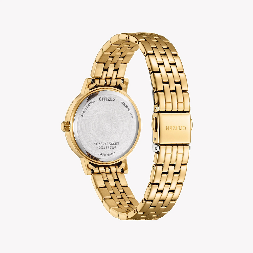Citizen Women's Gold Watch, Pearl Dial | El3103-57d by i-watch