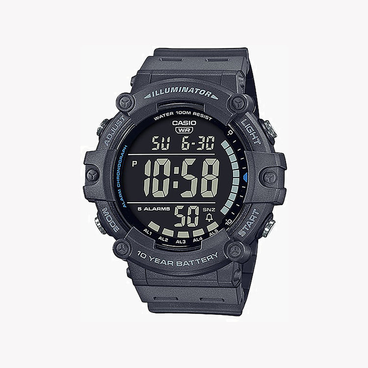 Casio Men's Black Resin Watch, Digital Display | AE-1500WH-8BV