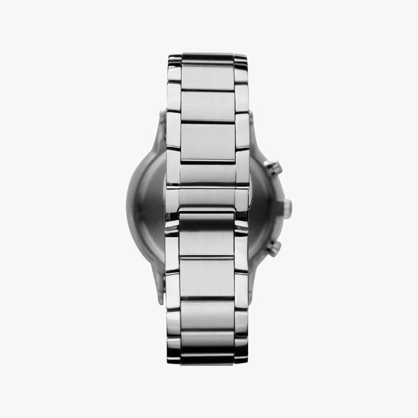 Emporio Armani Men's Silver Watch, Black Dial | Ar2434
