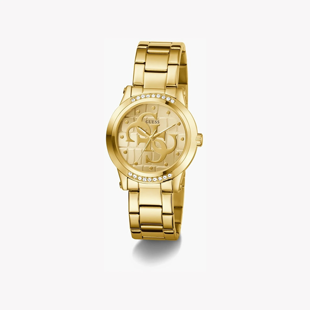 Guess Women's Gold Stainless Steel Watch, Gold Dial | Gw0861l2 by i-watch