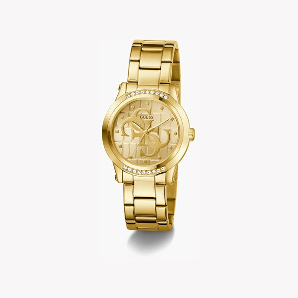 Guess Women's Gold Stainless Steel Watch, Gold Dial | Gw0861l2 by i-watch
