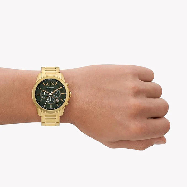 Armani Exchange Men's Gold Watch, Green Dial | Ax1746 by i-watch