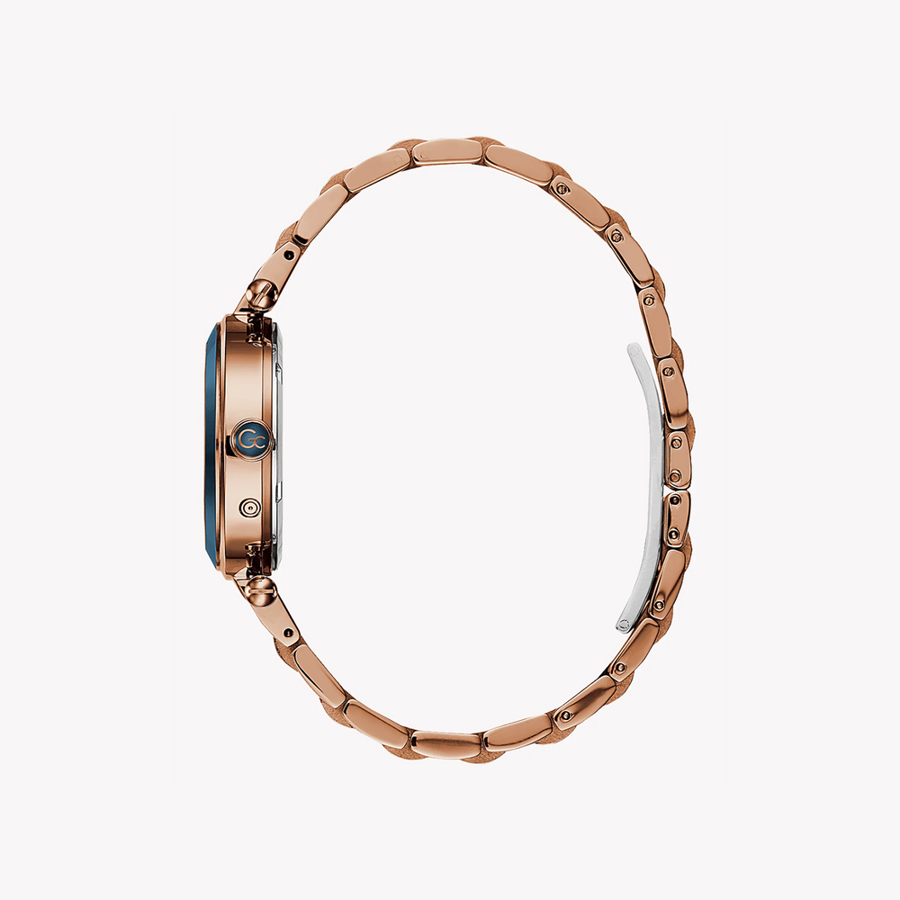 Guess Women's Rose Gold & Blue Watch, Stainless Steel | Y06009l7 by i-watch
