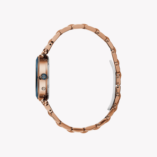 Guess Women's Rose Gold & Blue Watch, Stainless Steel | Y06009l7 by i-watch