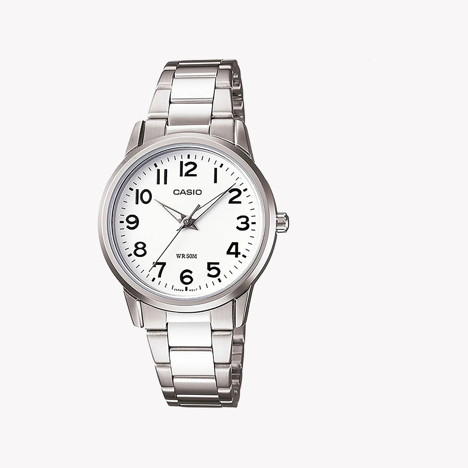 Casio Men's Stainless Steel Watch, Silver & White Dial | Mtp-1303pd-7bvdf by i-watch