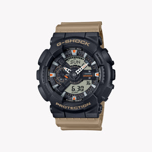 Casio Men's Resin Watch, Black/Orange | Ga-110tu-1a5e by i-watch