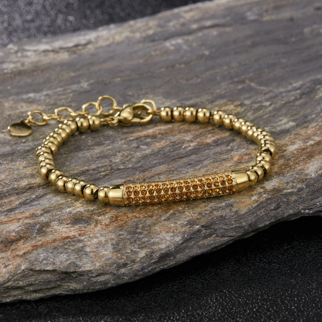 Zink Women's Gold Stainless Steel Bracelet | Zfbr003g