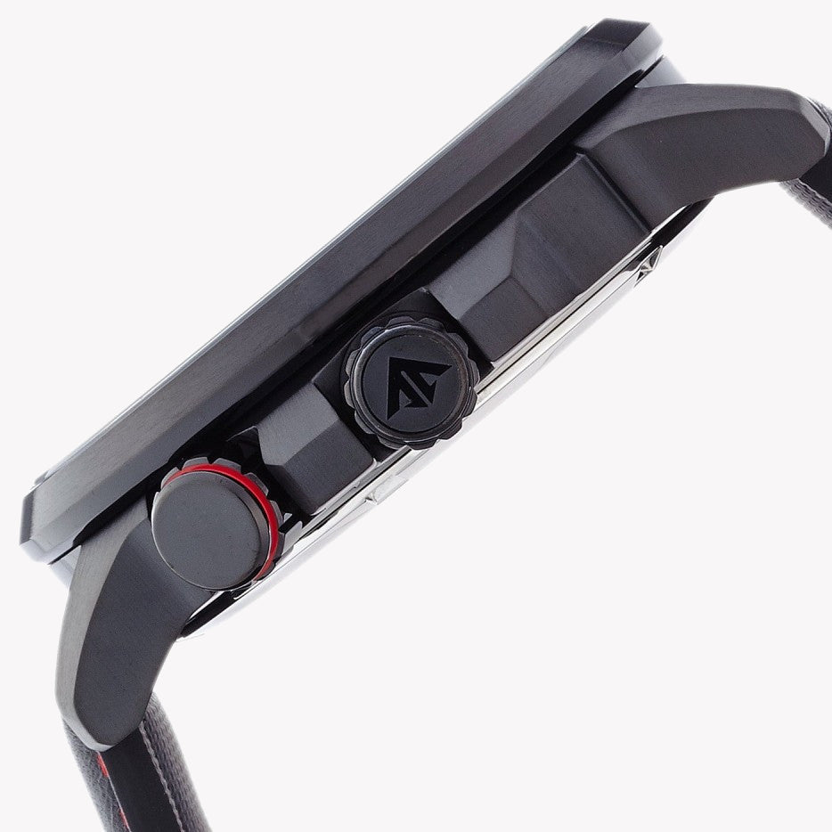 CITIZEN BJ7076-00E - RUGGED ELEGANCE Eco-Drive Men's Watch with Black Leather Band & 20 ATM Water Resistance-i-Watch-2