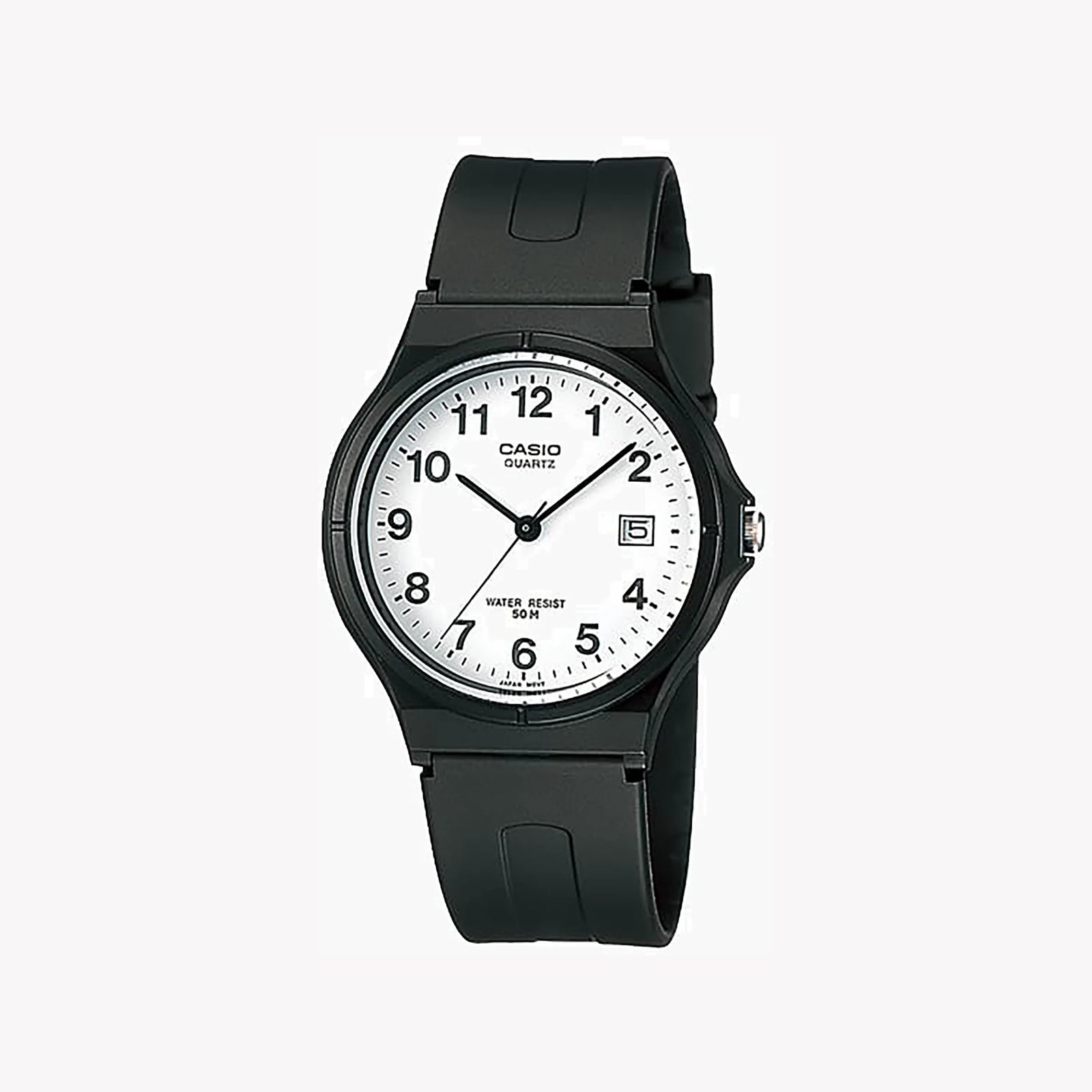 Casio Men's Black Resin Watch, White Dial | Mw-59-7bv by i-watch