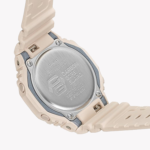 Casio Women's Beige Resin Watch, Carbon Case | GMA-S2100-4AER