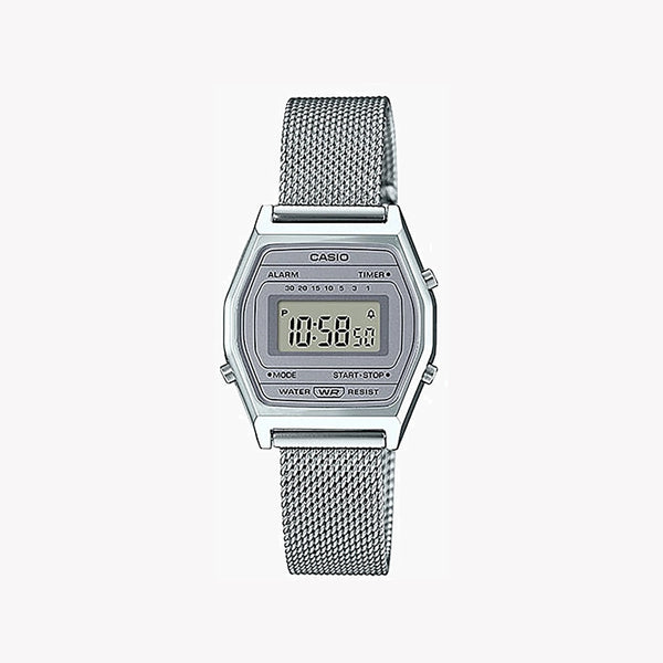 Casio La690wem-7df Elegant Adventurist - Classic Silver Digital Women's Watch With Stainless Steel BAnd and Versatile Features by i-watch