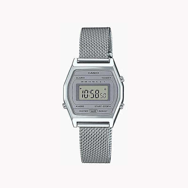 Casio La690wem-7df Elegant Adventurist - Classic Silver Digital Women's Watch With Stainless Steel BAnd and Versatile Features by i-watch