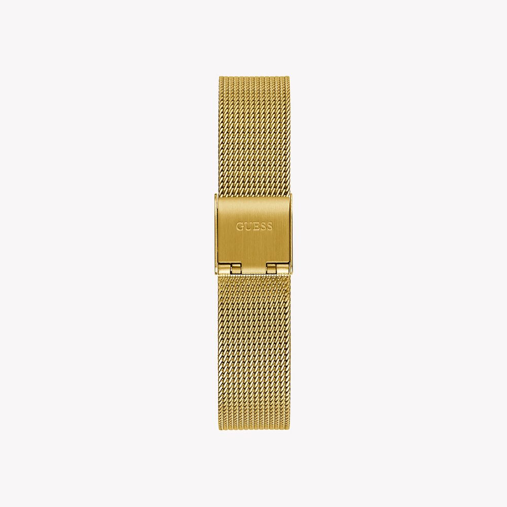 Guess Women's Gold Mesh Watch, White Dial | Gw0534l2 by i-watch