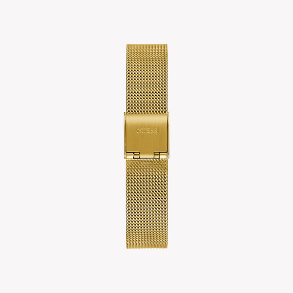 Guess Women's Gold Mesh Watch, White Dial | Gw0534l2 by i-watch