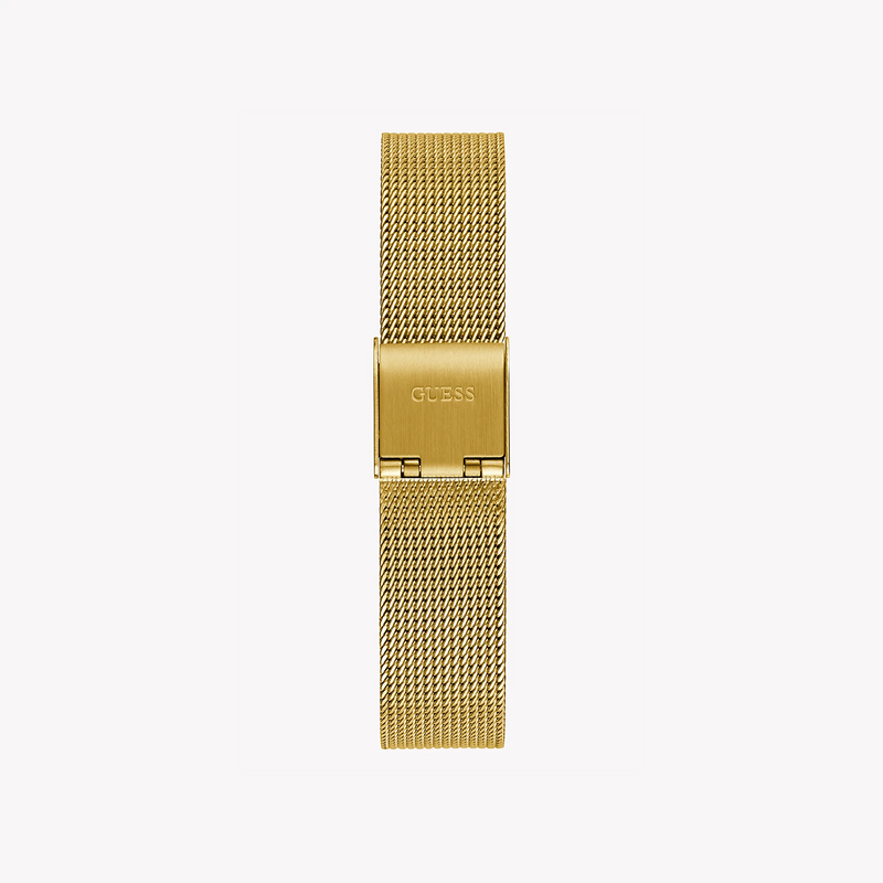 Guess Women's Gold Mesh Watch, White Dial | Gw0534l2 by i-watch