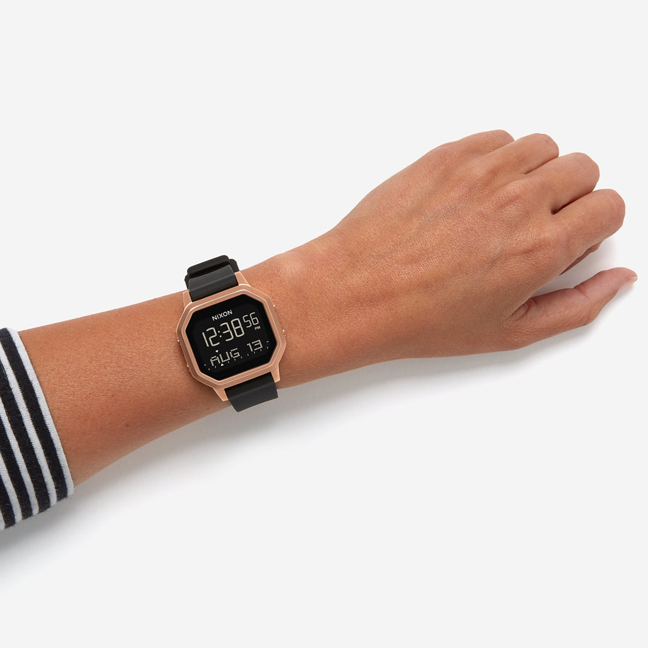 Nixon A1211-1098 BOLD BEAUTY - DYNAMIC DIGITAL DIVA Watch with Black Case & Radiant Gold Band-i-Watch-5