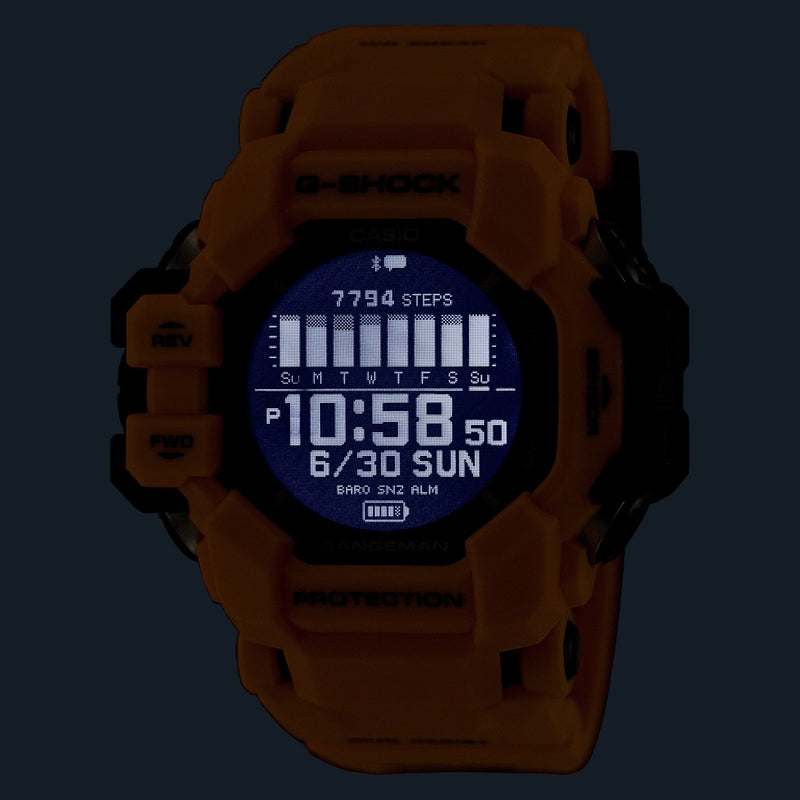 Casio Unisex Yellow Resin Watch, Digital | Gpr-H1000-9er by i-watch