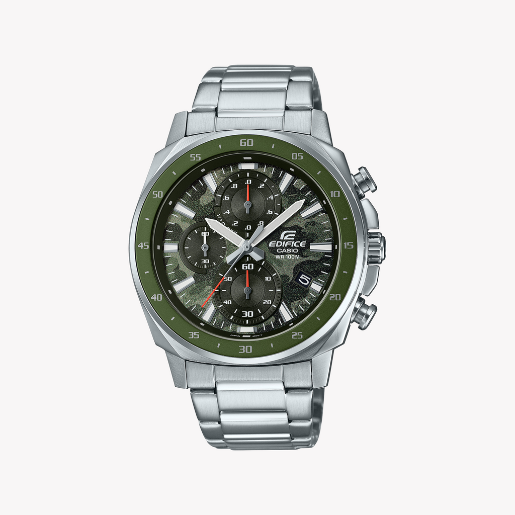 CASIO EDIFICE EFV-600D-3CVUDF - ELEGANTLY VERSATILE MEN'S WATCH WITH GREEN DIAL