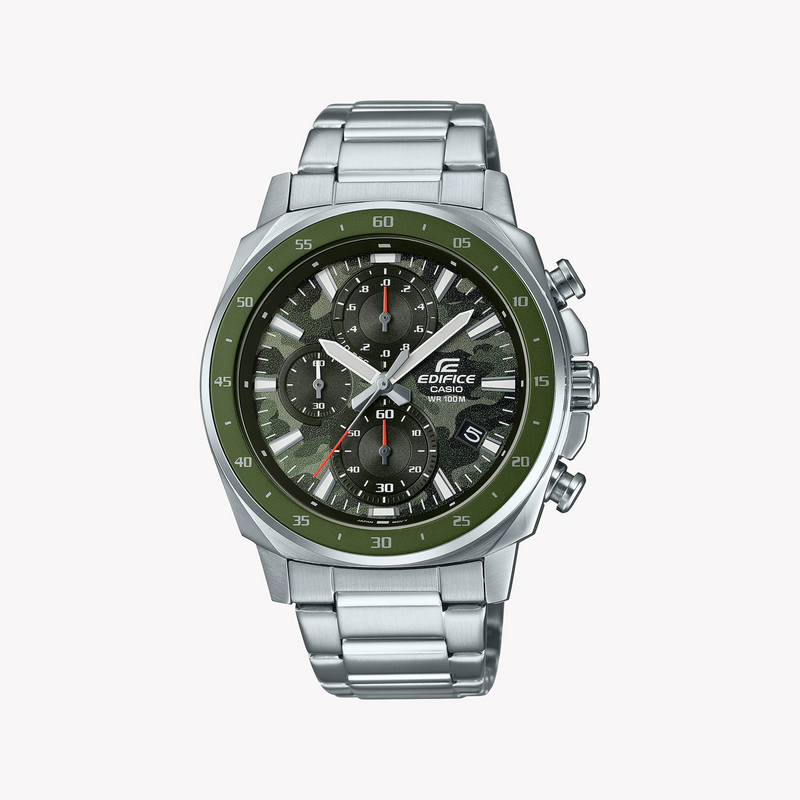 Casio Edifice Efv-600d-3cvudf - Elegantly Versatile Men's Watch With Green Dial by i-watch