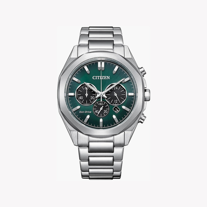 Citizen Men's Stainless Steel Watch, Silver & Green Dial | Ca4590-81x by i-watch