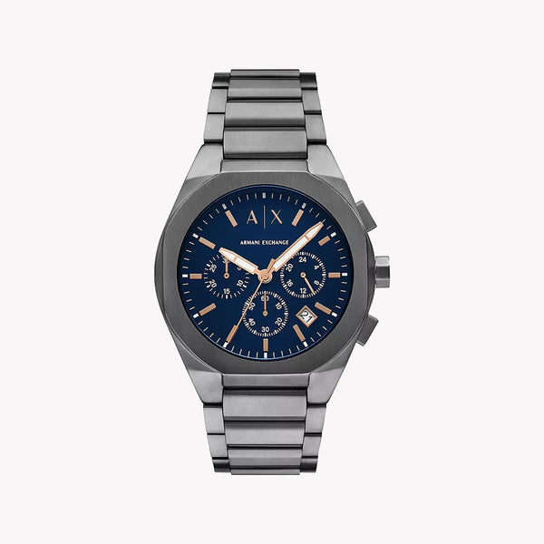 A|X ARMANI EXCHANGE AX4182 - BOLD GREY & BLUE MEN'S WATCH FOR MODERN SOPHISTICATION