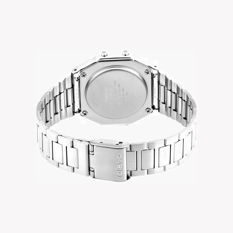Casio Unisex Resin & Metal Watch, Silver Dial | A164wa-1ves by i-watch