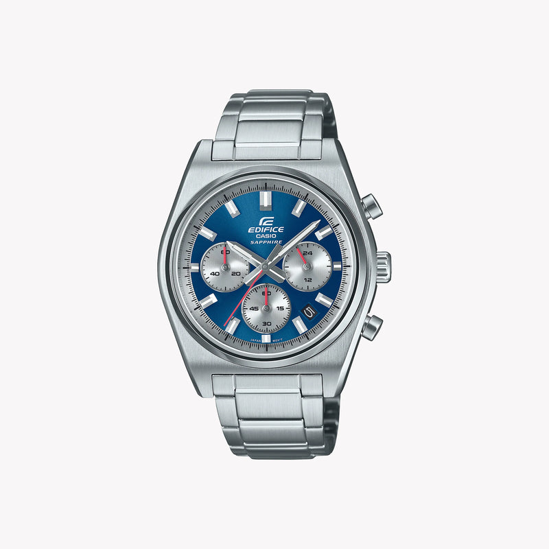 EDIFICE EFB-730D-2AVUEF - ELEGANT DYNAMICS IN BLUE & SILVER MEN'S QUARTZ WATCH