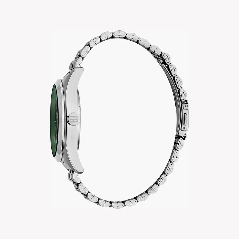 Esprit Men's Silver Stainless Steel Watch, Black Dial | Es1g173m0065 by i-watch