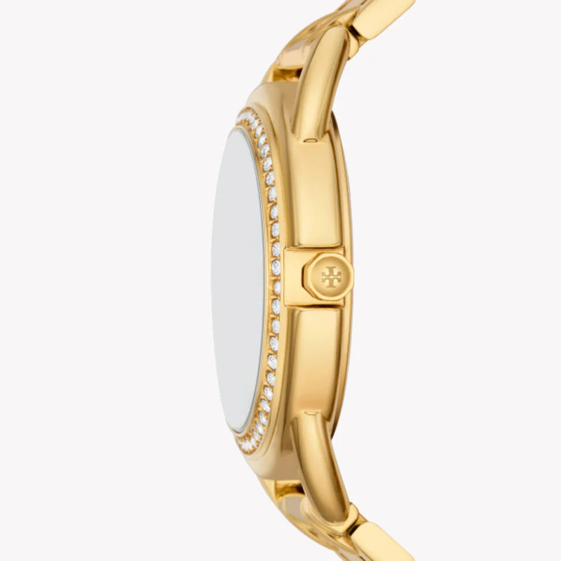 Tory Burch Women's Gold Watch, White Dial | Tbw7230 by i-watch