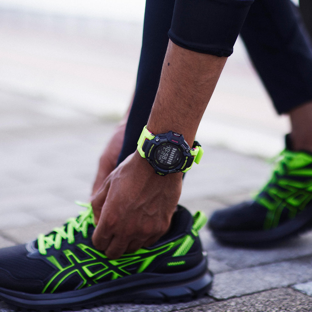 Casio Men's Black Resin Watch, Yellow Band | Gbd-H2000-1a9er