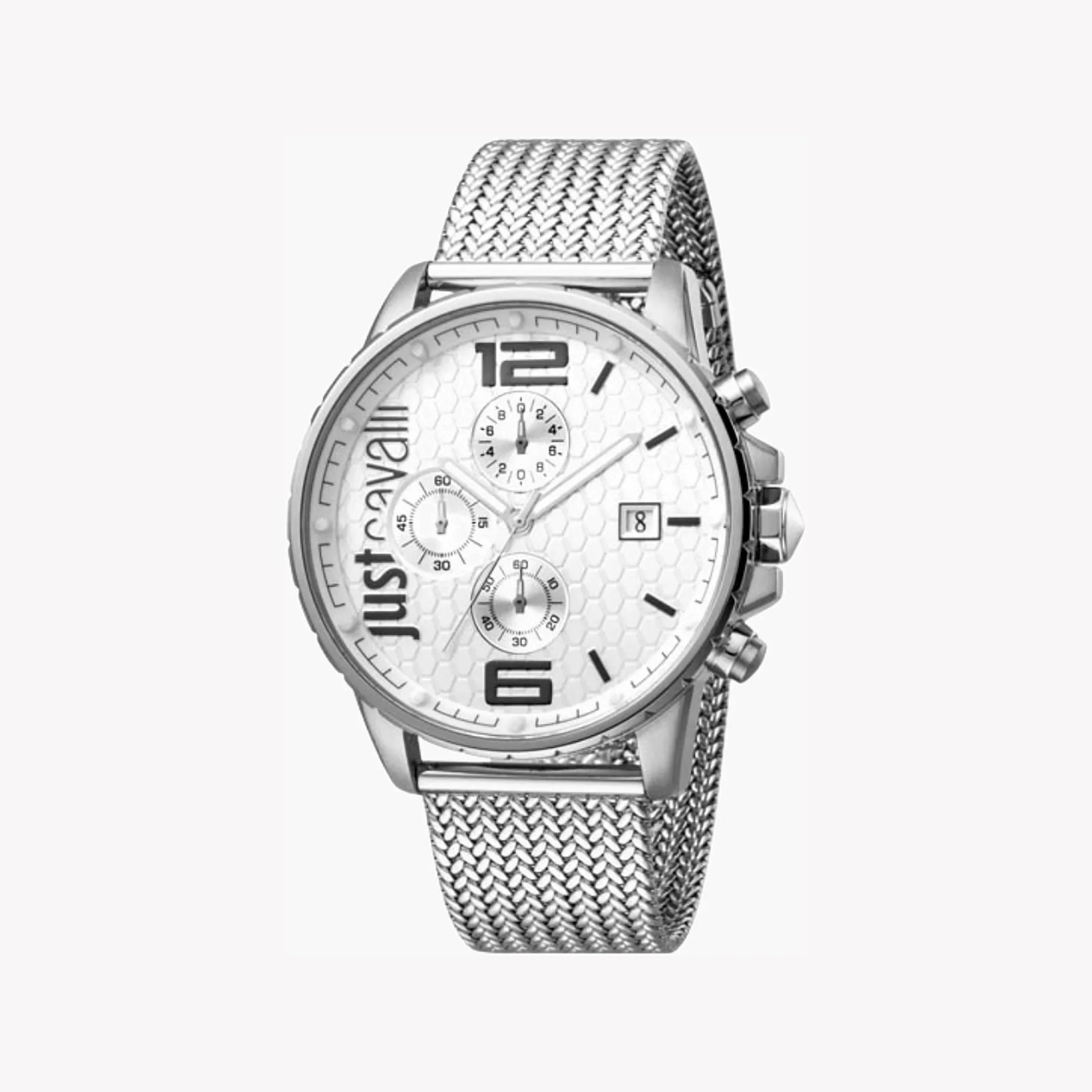 Just Cavalli Men's Silver Stainless Steel Watch, Silver Dial | Jc1g063m0055 by i-watch