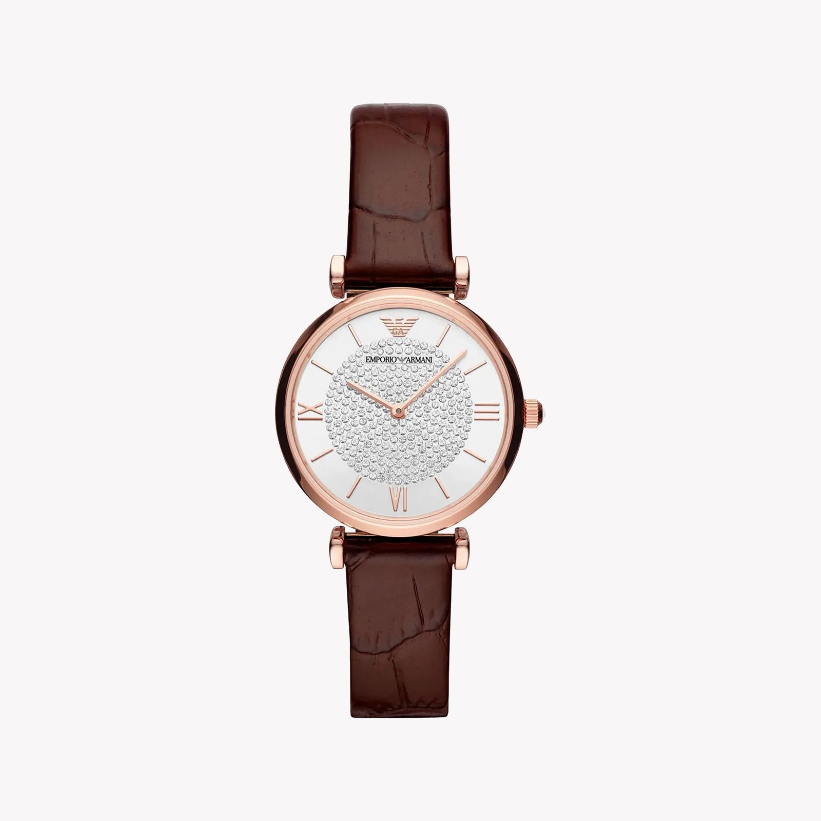 Emporio Armani Women's Rose Gold Watch, White Dial | Ar11269 by i-watch