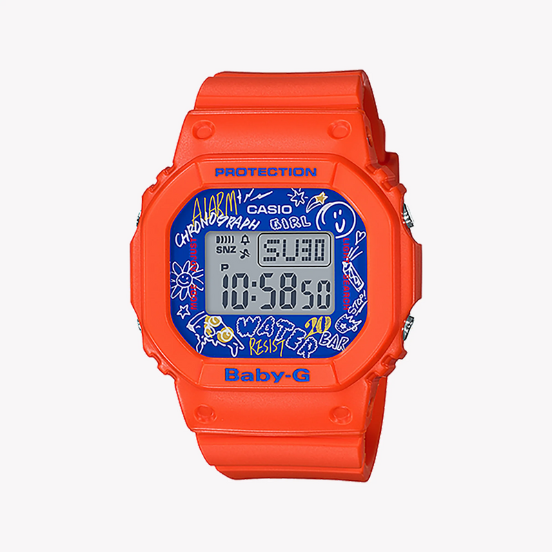 Baby-G Bgd-560sk-4dr - Vibrant Orange Sporty Adventure Watch For Women by i-watch