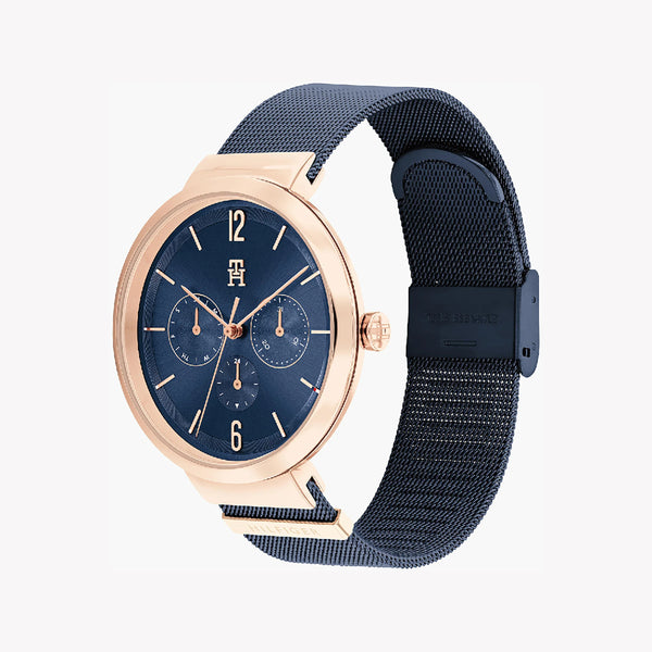Tommy Hilfiger Men's Rose Gold Watch, Blue Band | 1683478 by i-watch