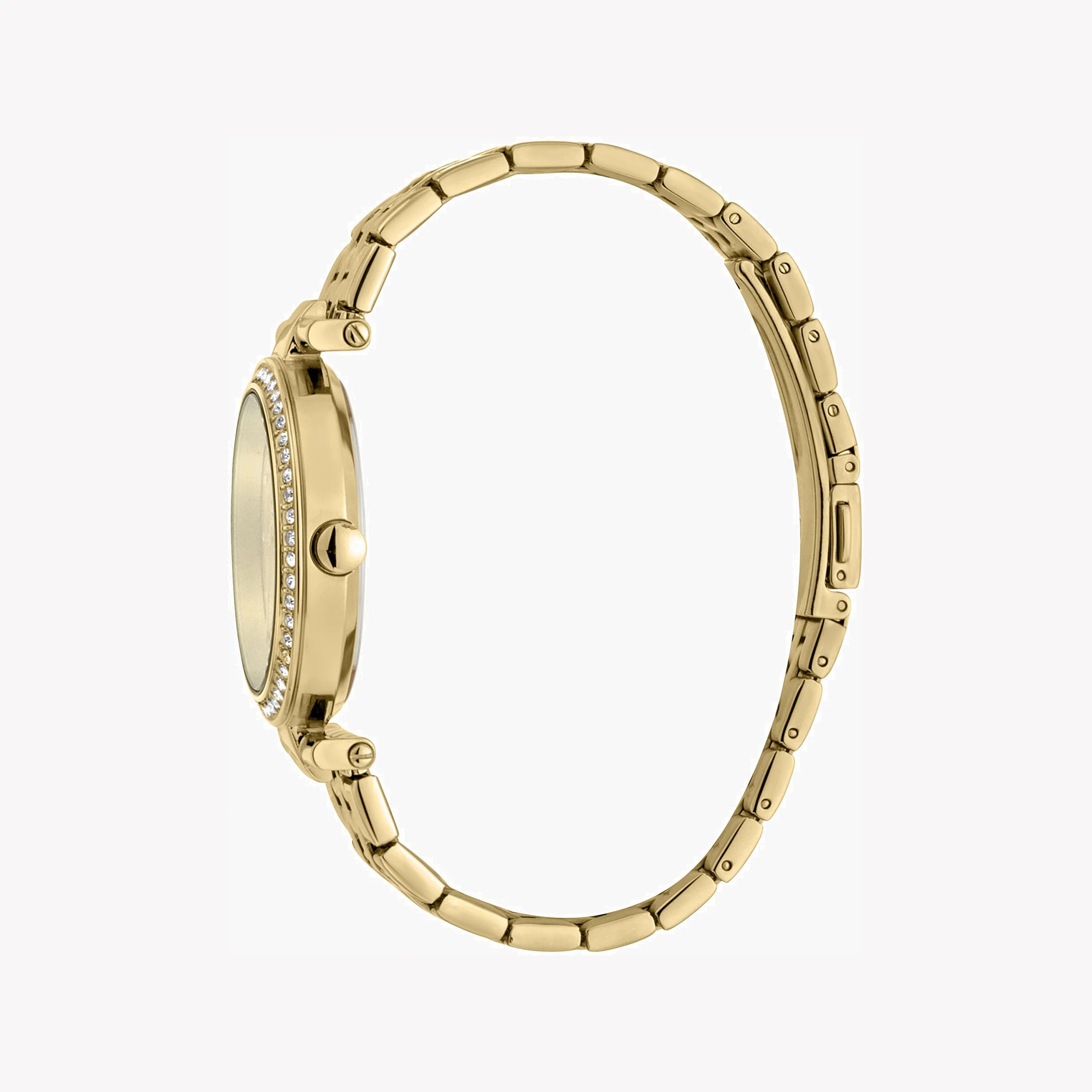 ESPRIT Women's Watch with Gold Stainless Steel Case and Gold Stainless Steel Band