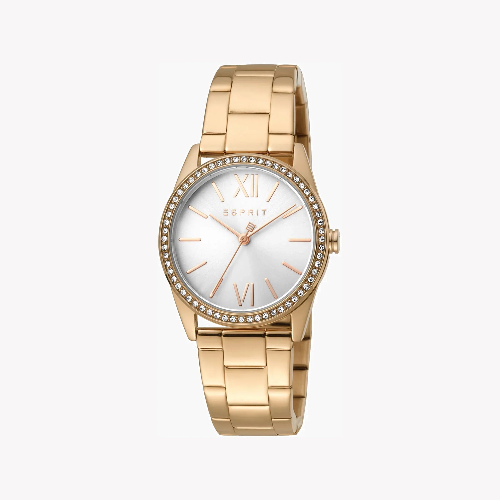 Esprit Women's Rose Gold Stainless Steel Watch, Silver Dial | Es1l189m0015 by i-watch