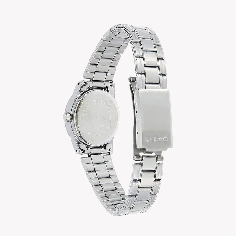 Casio Women's Silver Watch, Black Dial | Ltp-V001d-1b by i-watch