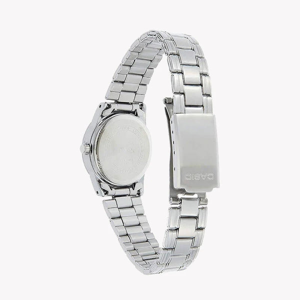 Casio Women's Silver Watch, Black Dial | Ltp-V001d-1b by i-watch
