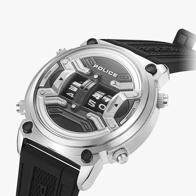 Police Men's Silver Stainless Steel, Multicolor Dial | Pewjp2228503 by i-watch