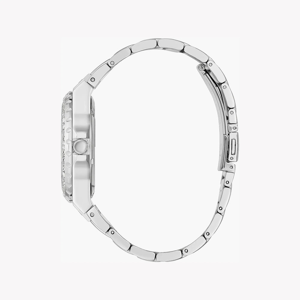 Guess Women's Silver Stainless Steel Watch, Clear Dial | Gw0302l1 by i-watch