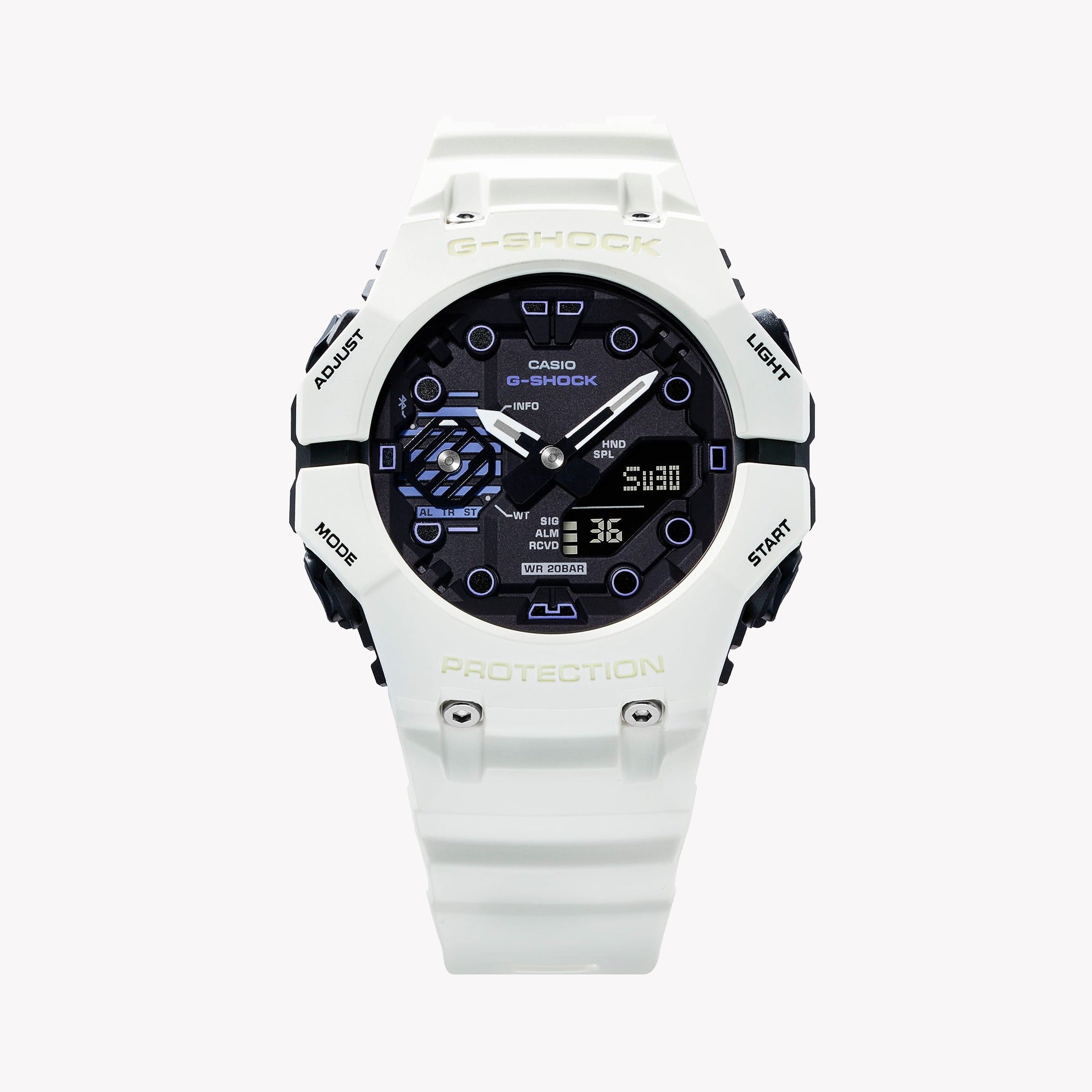 CASIO G-SHOCK GA-B001SF-7ADR ADVENTURER'S ALLY - MEN'S WHITE RESIN WATCH WITH BLACK DIAL