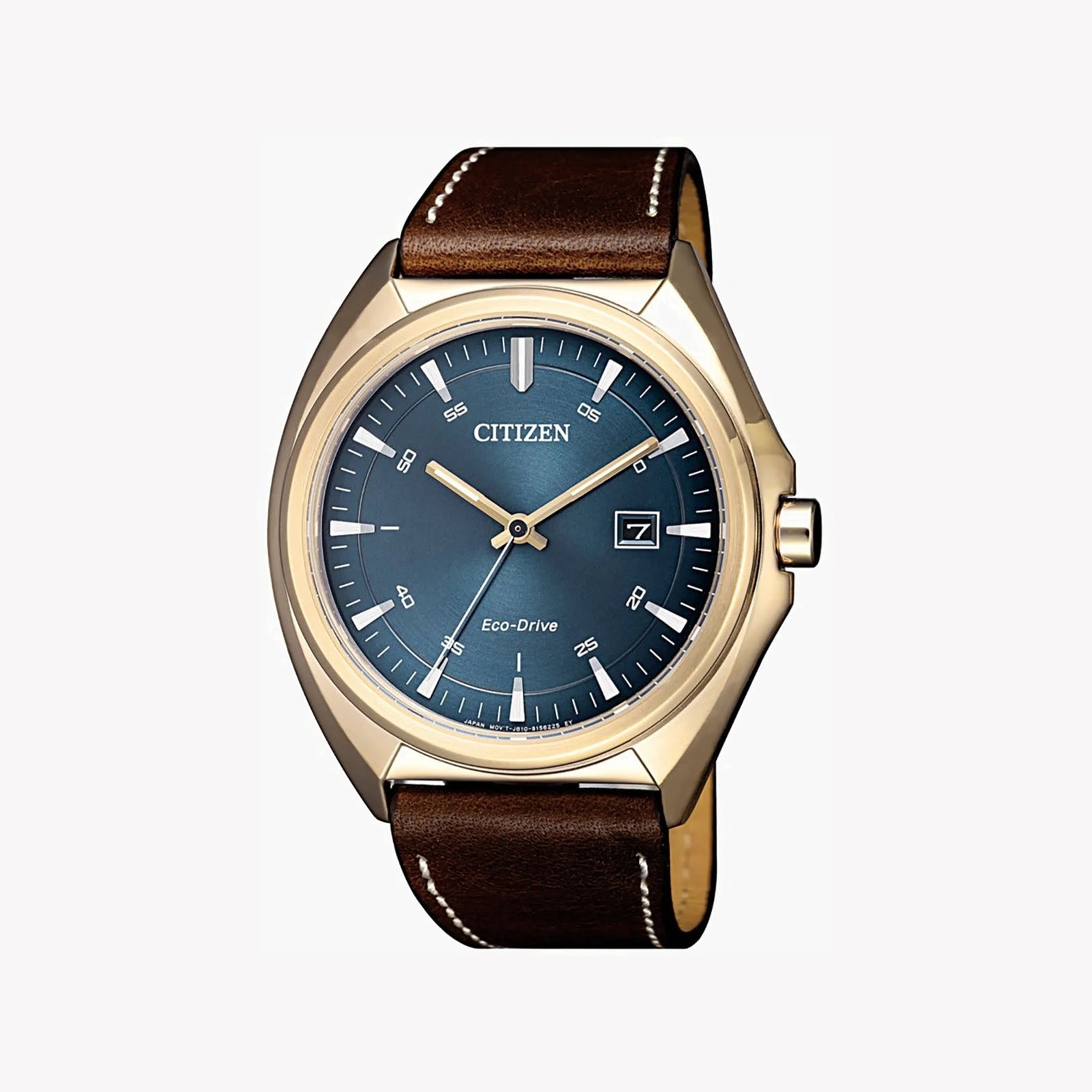 Citizen Aw1573-11l - Elegant Powerhouse - Men's Eco-Drive Watch With Gold Case And Blue Dial by i-watch