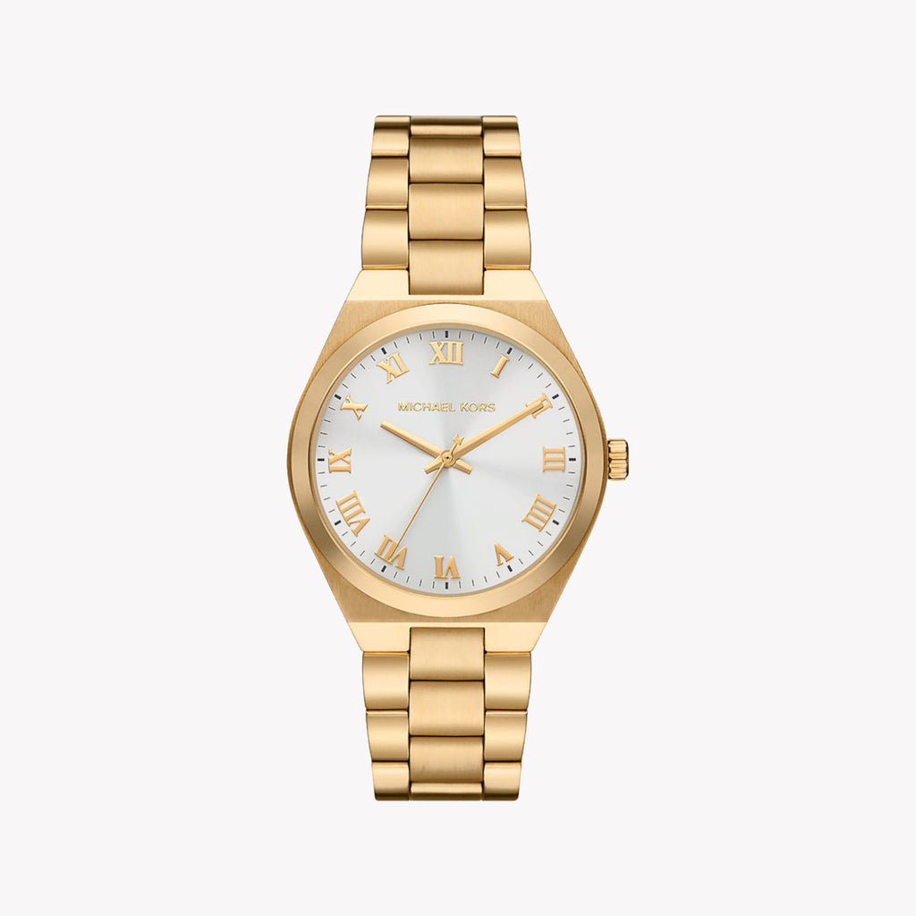 MICHAEL KORS MK7391 RADIANT GOLD - ELEGANT WOMEN'S TIMEPIECE WITH WHITE DIAL & STAINLESS STEEL BAND