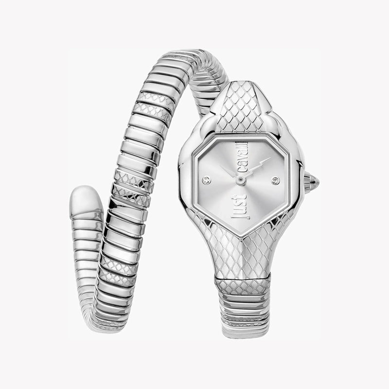 Just Cavalli Women's Stainless Steel Watch, Silver Dial | Jc1l190m0015 by i-watch