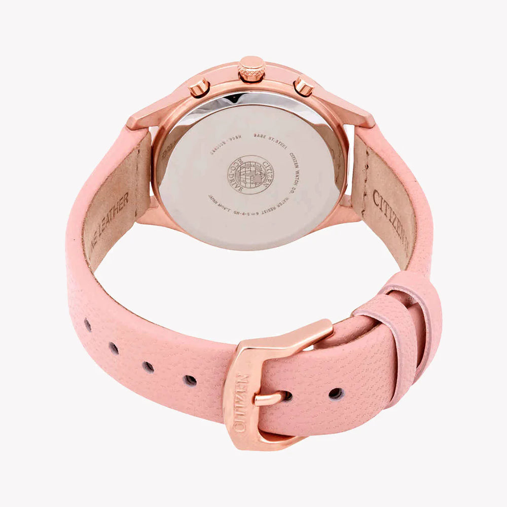 Citizen Fb1443-08a Elegant Timekeeper - Stylish Eco-Drive Women's Watch With White Dial & Brown Leather Band by i-watch