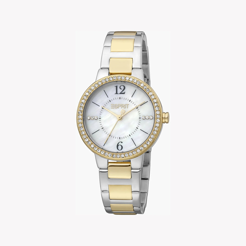 ESPRIT Women's Watch with Silver & Gold Stainless Steel Case and Silver & Gold Stainless Steel Band-i-Watch-2