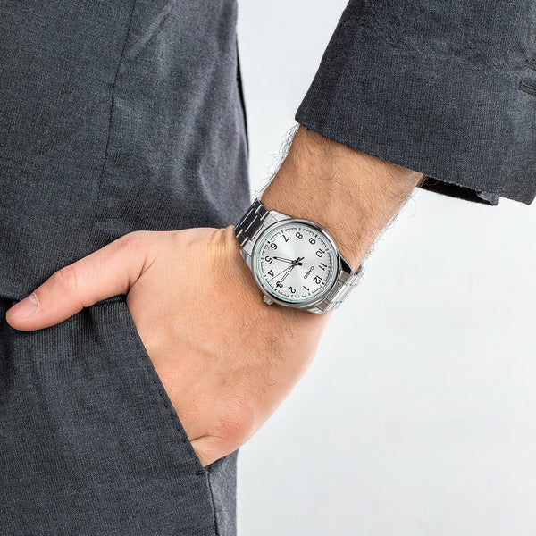 CASIO MTP-V005D-7B4 STYLISHLY ROBUST - ELEGANT STAINLESS STEEL MEN'S WATCH FOR EVERY ADVENTURE-i-Watch-4