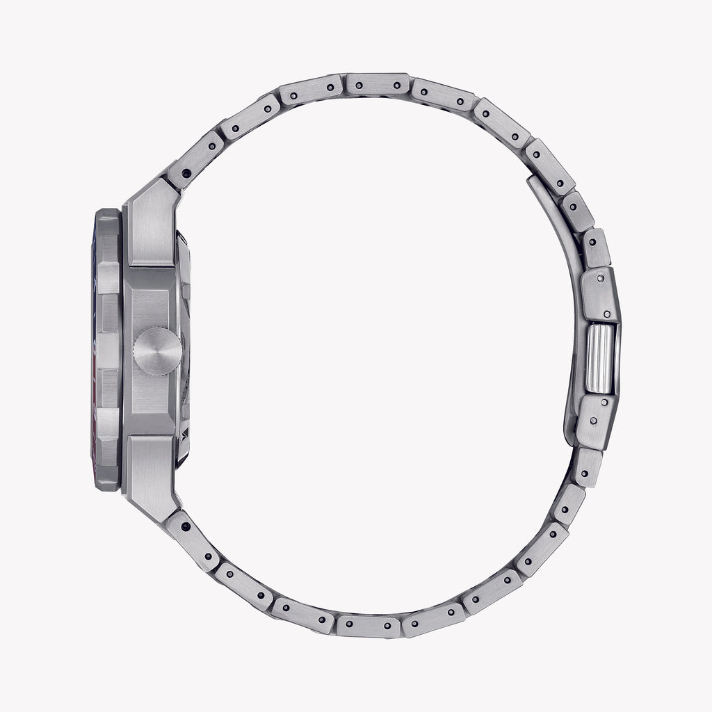 CITIZEN NB6030-59L DYNAMIC PRECISION - MEN'S AUTOMATIC WATCH WITH BLUE DIAL & STAINLESS STEEL BAND-i-Watch-6